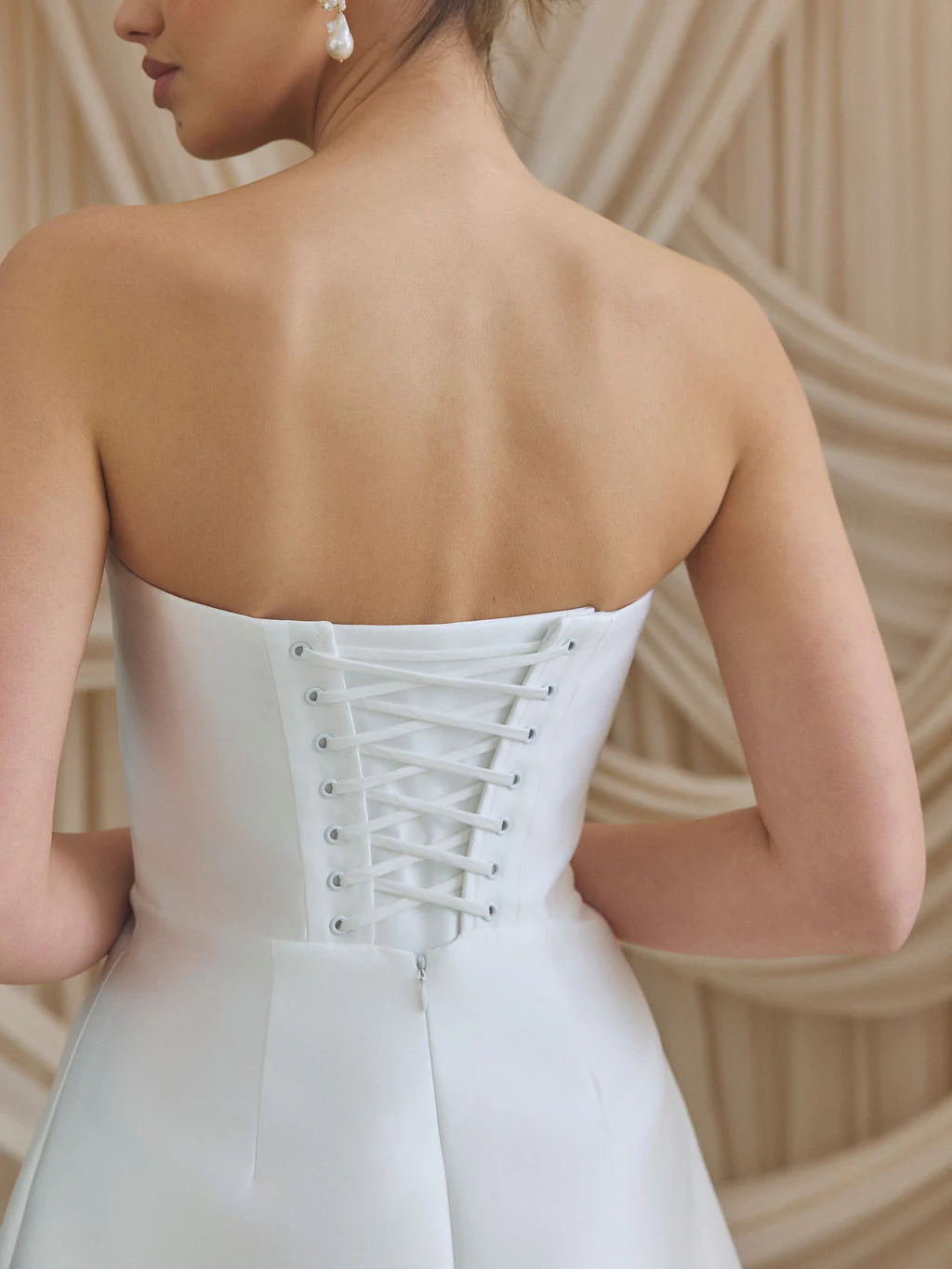 Callie Strapless Corset Mini Dress - Image 4