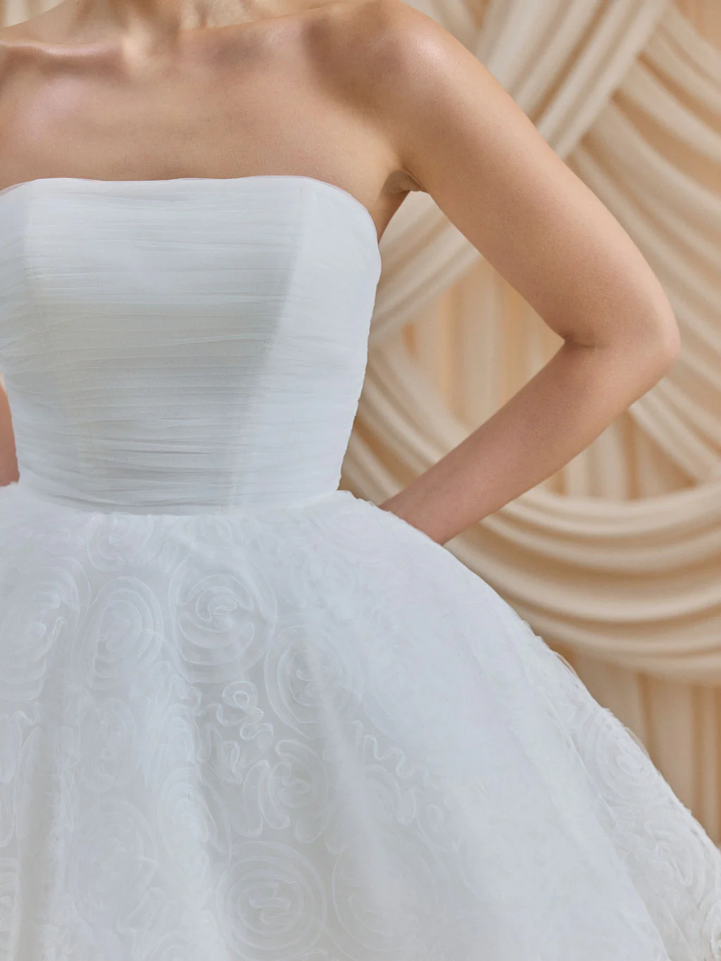 Chelsea Tulle Strapless Mini Dress - Image 4
