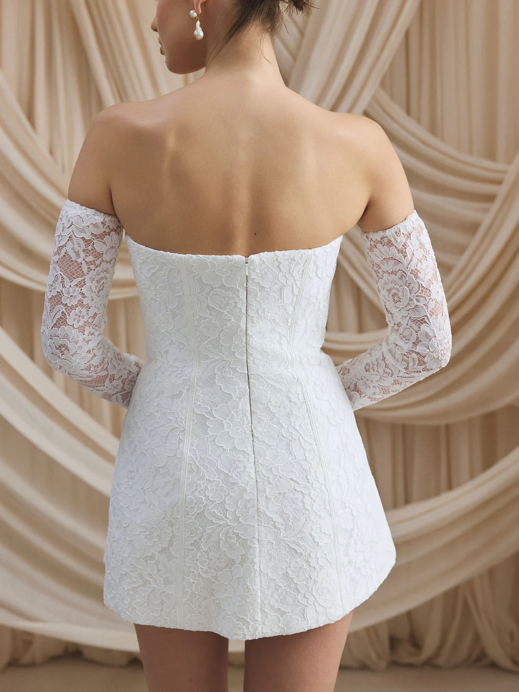 Ciara Lace Corset Mini Dress - Image 5