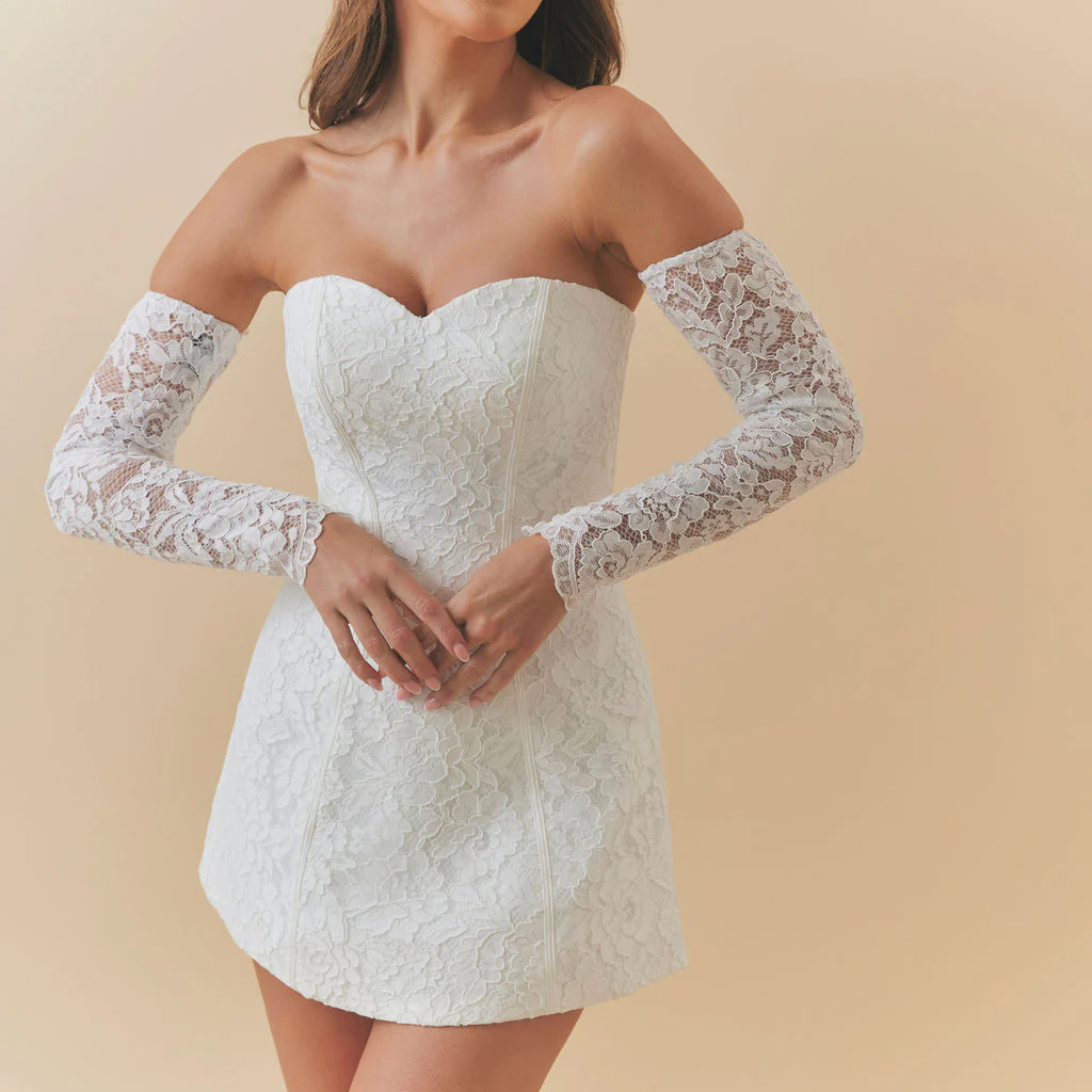 Ciara Lace Corset Mini Dress - PL38 - Image 6